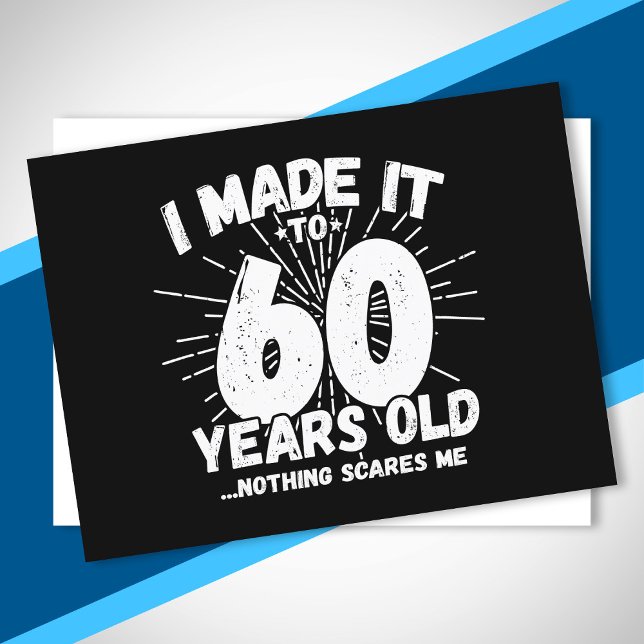 Funny 60th Birthday Quote Sarcastic 60 Year Old Postcard (Creator Uploaded)