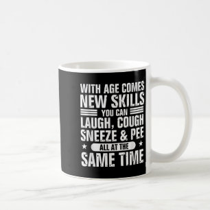 Funny 60th Birthday With Age Comes New Skills Humo Coffee Mug