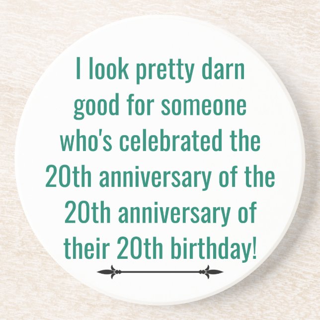 Funny 60th coaster (Front)