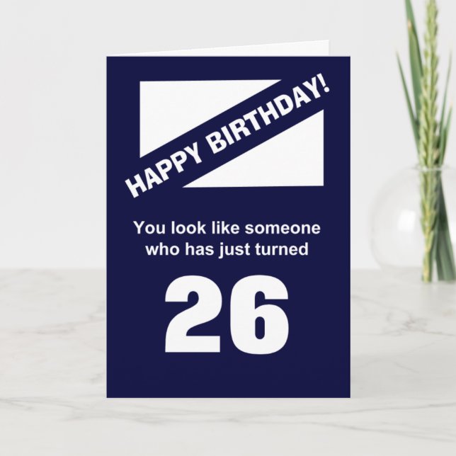 Funny 62nd birthday wish card (Front)
