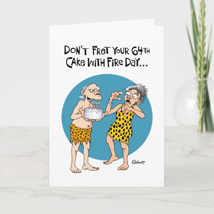 funny-64th-birthday-card-zazzle-co-uk