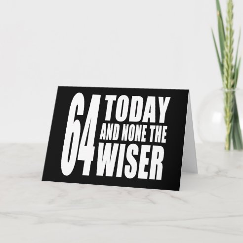 Funny 64th Birthday Cards | Zazzle UK