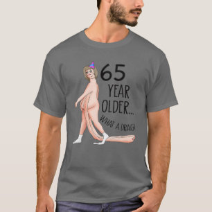 Funny 65 Years Old 65Th Birthday Party Born In 195 T-Shirt