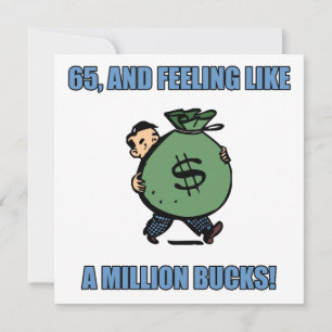 Funny 65th Birthday Card