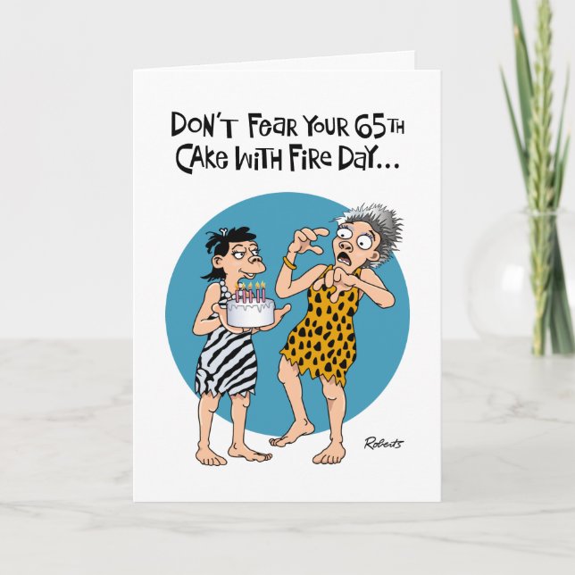 Funny 65th Birthday Card (Front)