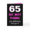 Funny 65th Birthday Card for Women