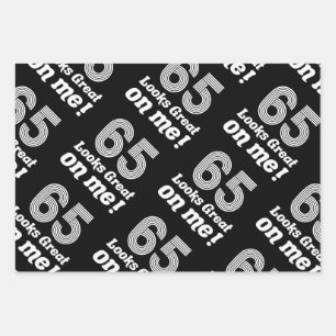 Funny 65th Birthday For Her Wrapping Paper Sheet