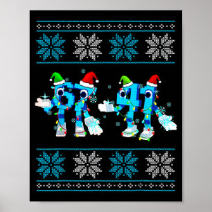 Funny 67 And 41 Christmas Ugly Sweater For Boys Ki Poster