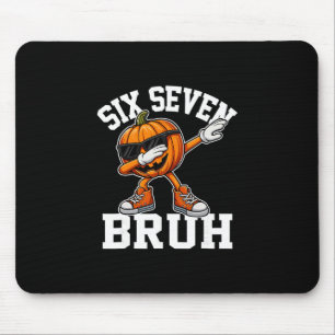 Funny 67 Bruh Halloween Six Seven Meme Brainrot Pu Mouse Mat