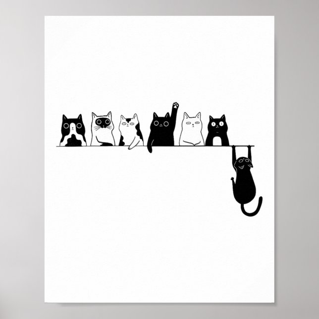 Funny 67 Cats Meme Teacher  Poster (Front)