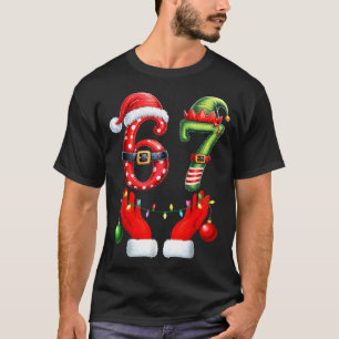 Funny 67 Christmas 6 7 Meme Pajamas Holiday Gen Al T-Shirt