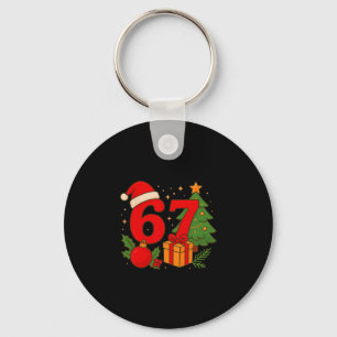Funny 67 Christmas 6 7 Six Seven Meme 6 7 Matching Key Ring