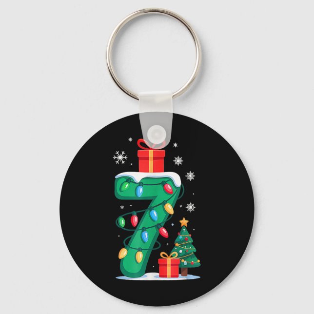 Funny 67 Christmas 6 7 Six Seven Meme 6 7 Matching Key Ring (Front)