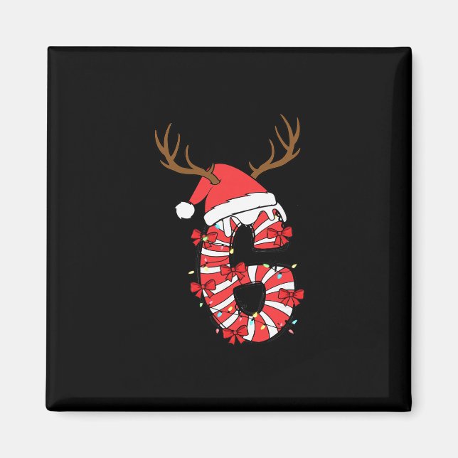 Funny 67 Christmas 6 7 Six Seven Meme 6 7 Matching Magnet (Front)