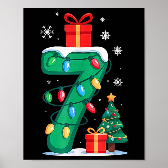 Funny 67 Christmas 6 7 Six Seven Meme 6 7 Matching Poster (Front)