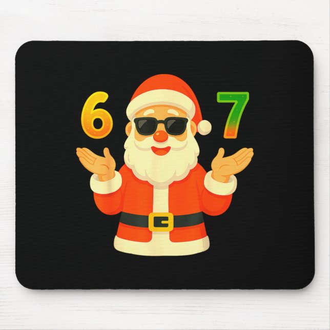 Funny 67 Christmas Design For Jolly Meme Fans  Mouse Mat (Front)