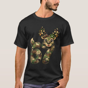 Funny 67 Christmas Holiday Camo Hunting Reindeer D T-Shirt