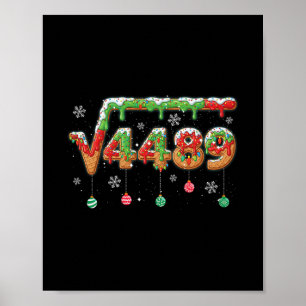 Funny 67 Christmas Meme Square Root 4489 Slang Mat Poster