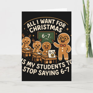 Funny 67 Christmas Pajamas Shirt Six Seven Meme Br Card