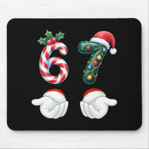 Funny 67 Christmas Pajamas Six Seven Meme 6 7 Elf Mouse Mat