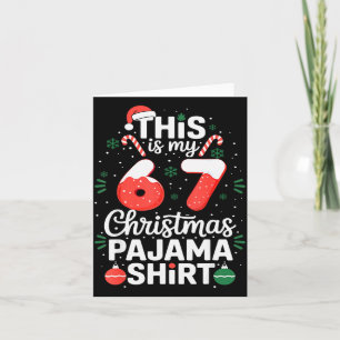 Funny 67 Christmas Pyjamas Shirt Six Seven Meme Br Card