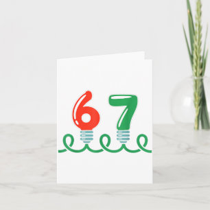 Funny 67 Christmas Shirt 67 Christmas Lights 67 Sh Card