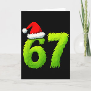 Funny 67 Christmas Six Seven Meme 6 7 Teens Boys G Card