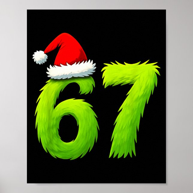 Funny 67 Christmas Six Seven Meme 6 7 Teens Boys G Poster (Front)