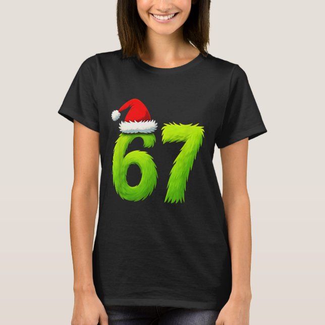 Funny 67 Christmas Six Seven Meme 6 7 Teens Boys G T-Shirt (Front)