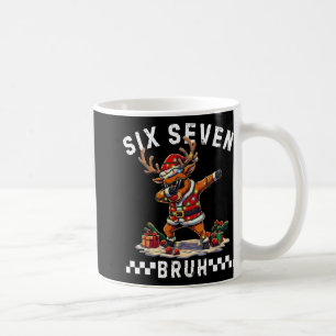 Funny 67 Christmas Six Seven Meme Dabbing Reindeer Coffee Mug