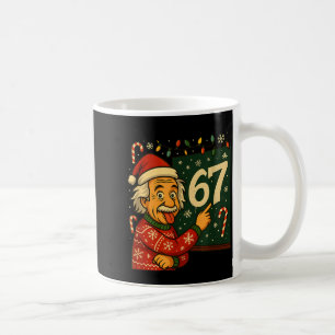 Funny 67 Christmas Sweater Design With Snowflakes Coffee Mug