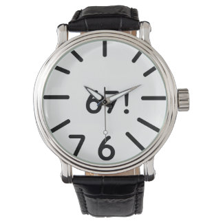 funny 67 clock watch