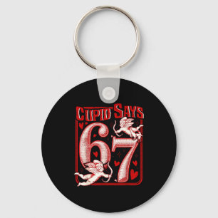 Funny 67 Cud Says 67 Valentine Couple Matching Six Key Ring