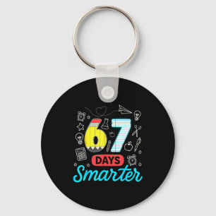 Funny 67 Days Smarter Six Seven Meme Teachers Stud Key Ring