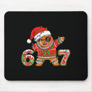 Funny 67 Gingerbread Six Seven Ice Cream Drip Chri Mouse Mat