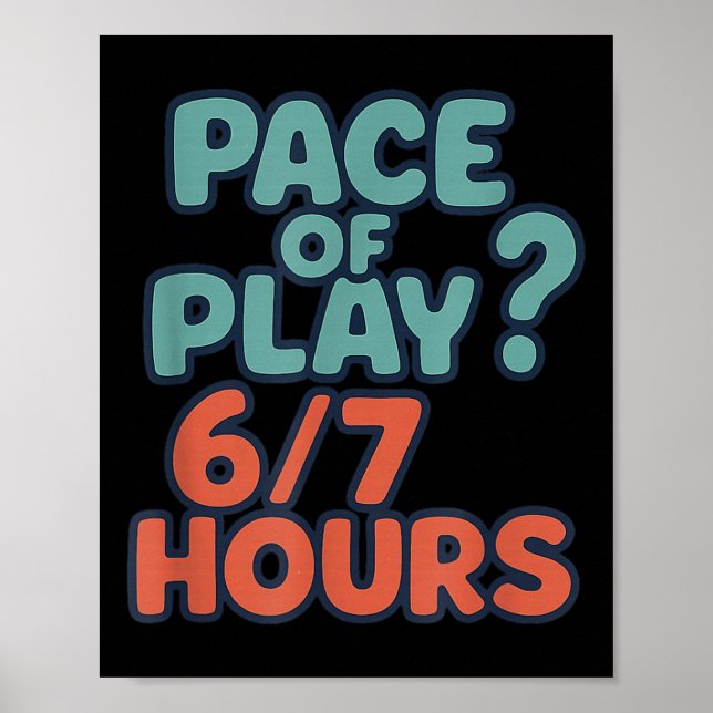Funny 67 Golf Sayings 67 Six Seven 6 7 Meme Custom Poster (Front)