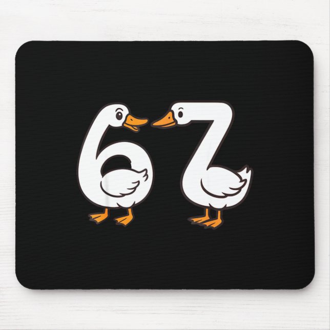 Funny 67 Goose Silly Brain Rot Teacher Gen Alpha S Mouse Mat (Front)