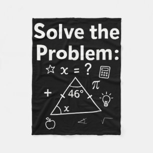 Funny 67 Math Meme Solve The Problem Teacher For S Fleece Blanket