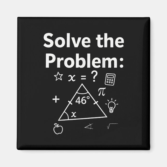 Funny 67 Math Meme Solve The Problem Teacher For S Magnet (Front)