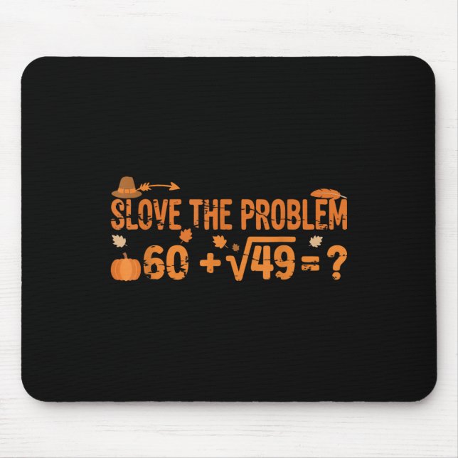 Funny 67 Math Meme Thanksgiving Gen Alpha Pemdas T Mouse Mat (Front)
