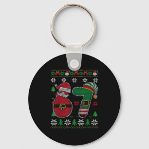 Funny 67 Meme 6 7 Ugly Sweater For Christmas Boys Key Ring