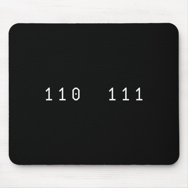Funny 67 Meme Binary Code Computer Science Nerd Sl Mouse Mat (Front)