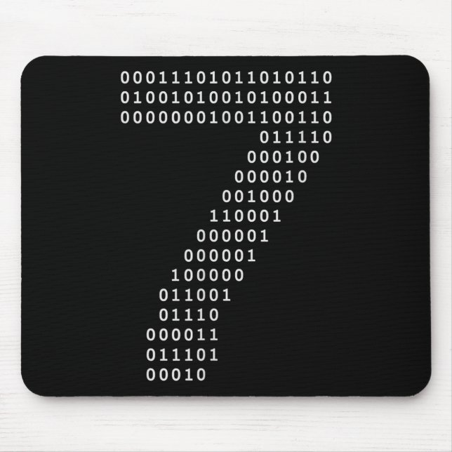 Funny 67 Meme Binary Code Tech Geek Digital Six Se Mouse Mat (Front)
