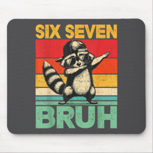 Funny 67 Meme Boys Kids 6 7 Dabbing Six Seven Bruh Mouse Mat