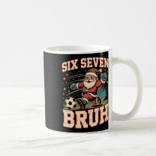 Funny 67 Meme Bruh Christmas Soccer Santa Xmas Paj Coffee Mug