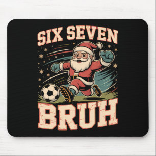 Funny 67 Meme Bruh Christmas Soccer Santa Xmas Paj Mouse Mat