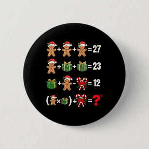Funny 67 Meme Candy Merry Santa Math Teacher Chris 6 Cm Round Badge