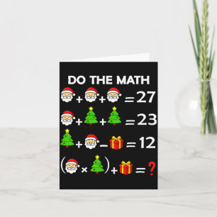 Funny 67 Meme Christmas Math Teacher Santa Six Sev Card