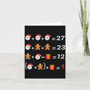 Funny 67 Meme Christmas Math Teacher Santa Six Sev Card