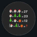 Funny 67 Meme Christmas Math Teacher Santa Six Sev Classic Round Sticker<br><div class="desc">Funny 67 Meme Christmas Math Teacher Santa Six Seven Puzzle</div>